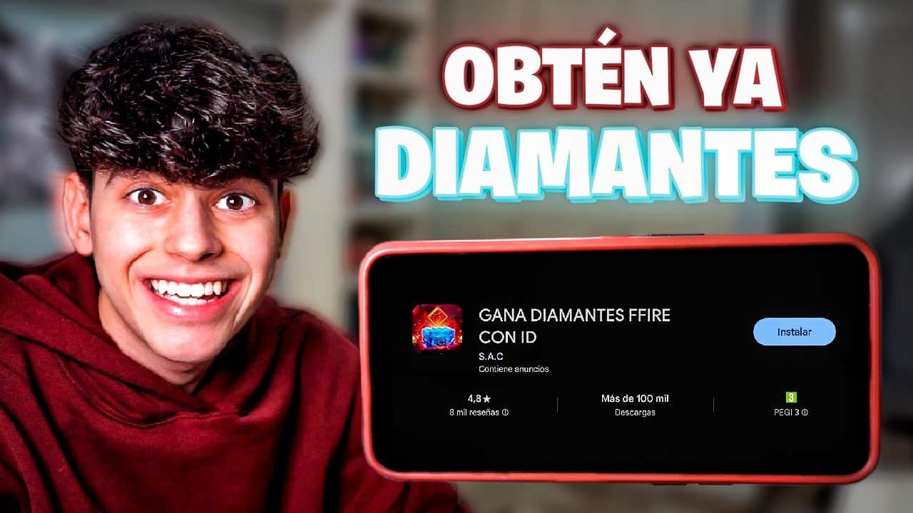 Miniatura del vídeo: Cómo Tener DIAMANTES GRATIS en FREE FIRE en solo MINUTOS 🤤 (DIAMANTES GRATIS FREE FIRE )